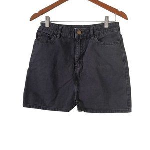 BillaBong Black Denim Mini Skirt